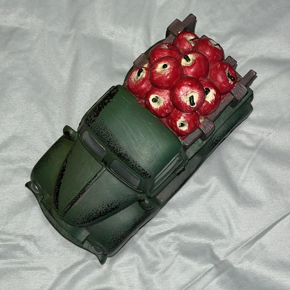 Fall Decor Green Antique‎ Truck Hauling Apples Hobby Lobby